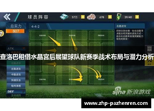 查洛巴租借水晶宫后展望球队新赛季战术布局与潜力分析